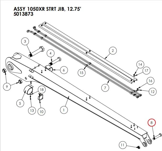 BOLT 1.50 X 8.00 Part No - 462431.webp