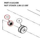 Stover Nut 2"-12 UNF for Serco 1050XR & 8500 (Part AA1408)