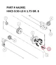 HHCS 0.50-13 X 1.75 GR. 8 - Part No. AA2481