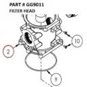 FILTER HEAD - Part No. GG9011