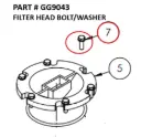 FILTER HEAD BOLT/WASHER - Part No. GG9043