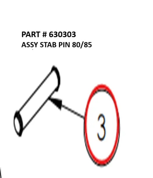 ASSY STAB PIN 80/85 - Part No. 630303