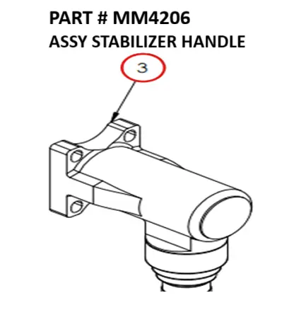 ASSY STABILIZER HANDLE - Part No. MM4206