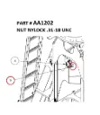 Nylock Nut 5/16"-18 UNC for Serco 1050XR & 8500 (Part AA1202)