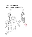 Serco 1050XR Spool Flange Kit Assembly (Part MM4205)