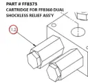 Serco 1050XR Cartridge for FF8360 Dual Shockless Relief Valve (Part FF8373)