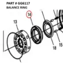 Serco 1050XR Hydraulic Motor Balance Ring (Part GG6117)