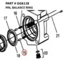 Serco 1050XR Hydraulic Motor Balance Ring Pin (Part GG6118)