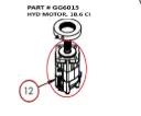 Serco 1050XR & Grapple Hydraulic Motor, 18.6 cu. in. (Part GG6015)