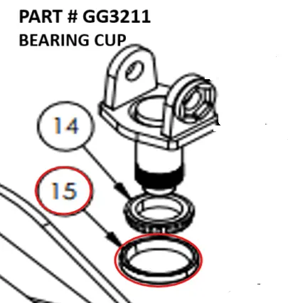 BEARING CUP - Part No. GG3211
