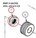 Socket Set Screw, 3/8-16 x 3/8 for Serco 1050XR (Part AA2702)