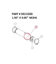 1.50" X 9.00" MCHG PIN - Part No. 5013100