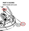 HHCS 0.50-13 X 2.25 - Part No. AA2483