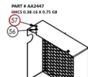 HHCS 0.38-16 X 0.75 G8 - Part No. AA2447