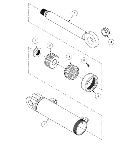 ASSY CYL., 3.50 X 10.00 021201