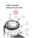 SHCS 0.75-10 X 4.50 - Part No. AA2312