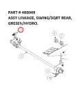 Serco 8500 Linkage Assembly, Swing/Sqrt Rear, Gresen/Hydrocontrol (Part 400049)