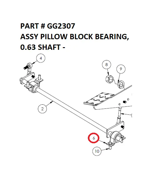 Serco Pillow Block Bearing Assembly, 0.63 Shaft