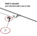 Nylock Jam Nut 2"-12 UNF for Serco 1050XR & 8500 (Part AA1263)