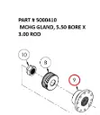 Serco 8500 Machined Gland, 5.50 Bore x 3.00 Rod (Part 5000410)