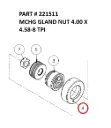 Serco 8500 Machined Gland Nut 4.00 x 4.58"-8 TPI (Part 221511)