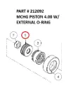 Serco 8500 Machined Piston 4.00 with External O-Ring (Part 212092)
