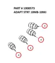 Straight Adapter 10MB-10MJ for Serco 8500 (Part 1000573)