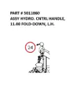 Serco 8500 Hydrocontrol Handle Assembly, 11.00 Fold-Down, Left-Hand (Part 5011860)