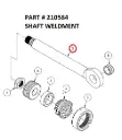 Serco Grapple Shaft Weldment (Part 210584)