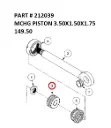 MCHG PISTON 3.50X1.50X1.75 - Part No. 212039