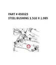 Serco Steel Bushing, 1.51" x 1.985"
