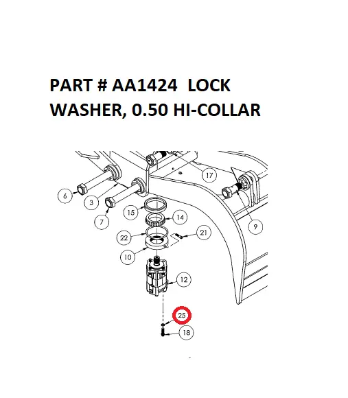 Serco Lock Washer, 1/2" Hi-Collar