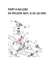 Serco Nylock Nut, 5/16"-18 UNC