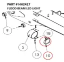 Serco 1050XR & 8500 LED Flood Beam Work Light (Part HH2417)