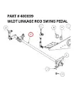 Serco 1050XR Linkage Rod Swing Pedal Weldment (Part 400039)