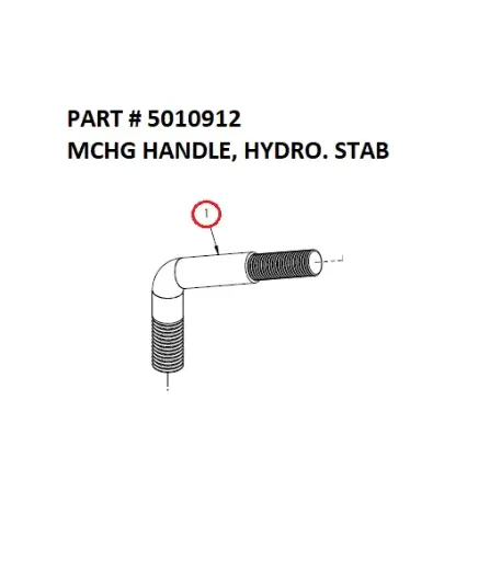 [1050 XR - 5010912] Serco 1050XR Machined Handle, Hydrocontrol Stabilizer (Part 5010912)