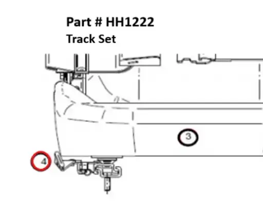 [1050 XR - HH1222] Serco 1050XR Track Set (Part HH1222)