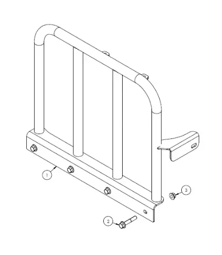 [1050XR - 5020492] INSTALLATION FRONT RAILING 5020492