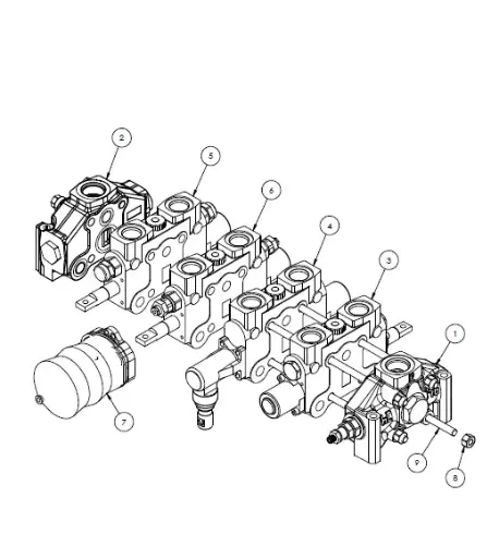 [1050XR - MM4002] ASSY HYDROCONTROL JIB VALVE MM4002
