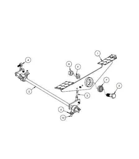 [8500 - 5009265] ASSY SWING PEDAL, OBJ TRIPLE, GRESEN/HYDRO. 5009265