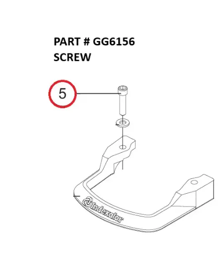 [8500 - GG6156] Serco 8500 Rotator Screw (Part GG6156)